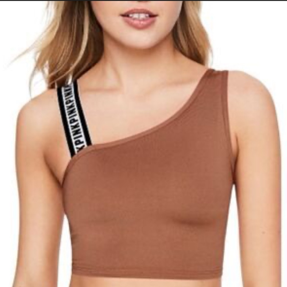 Victoria’s Secret Pink Seamless One Shoulder Athletic Gym Sports Bra